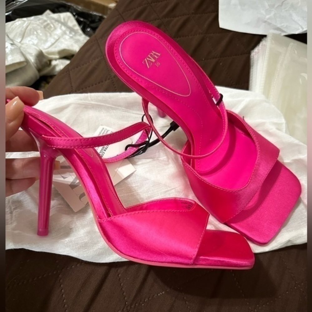 ZARA High heeled Fabric Sandals 3326/110